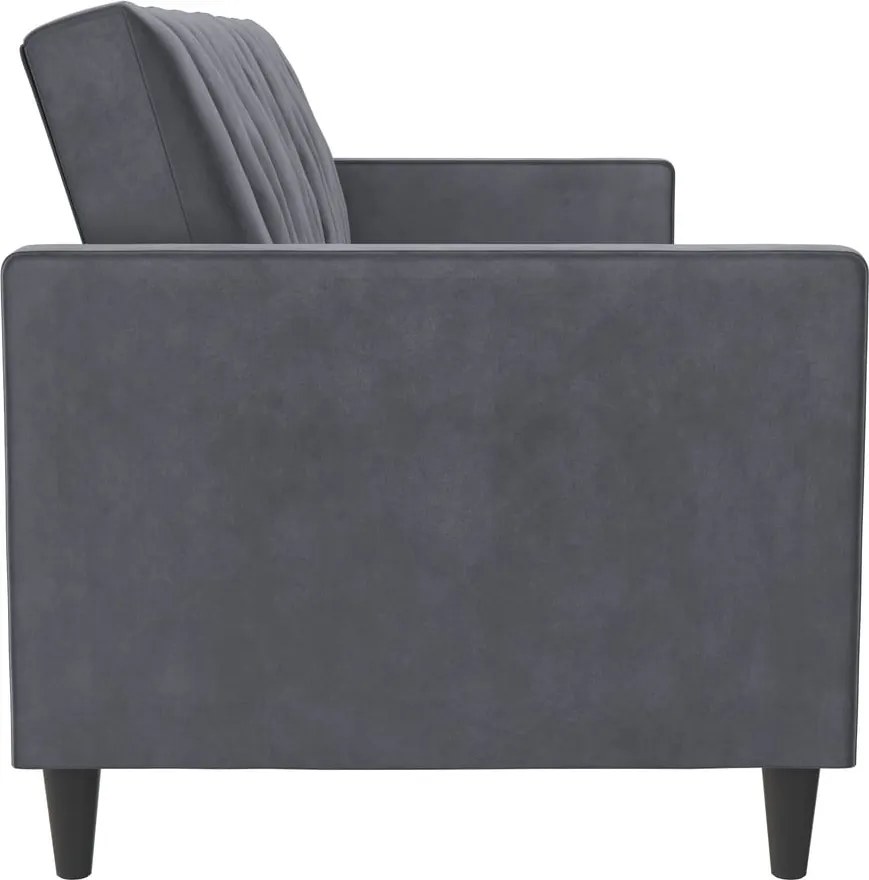 Divano grigio in velluto 207 cm Celine - Støraa