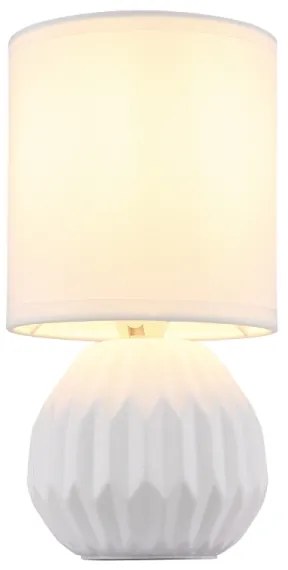 Globo 21730W - Lampada da tavolo SYLAS 1xE14/40W/230V bianco