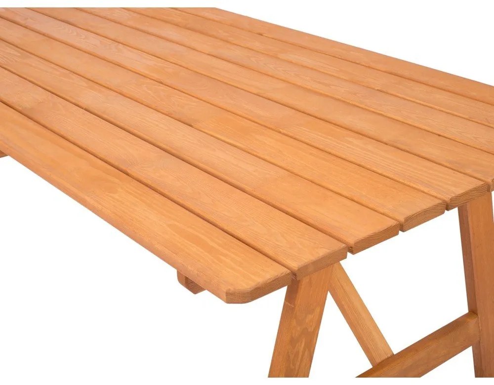 Set da pranzo da giardino in legno massiccio per 4 persone Sylva - Rojaplast