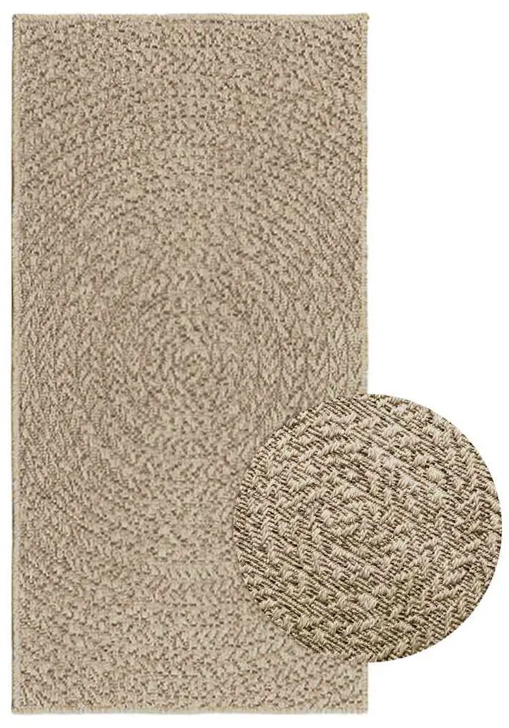 Tappeto Zızur Beige 60x110 Cm Aspetto Iuta Interni Ed Esterni /