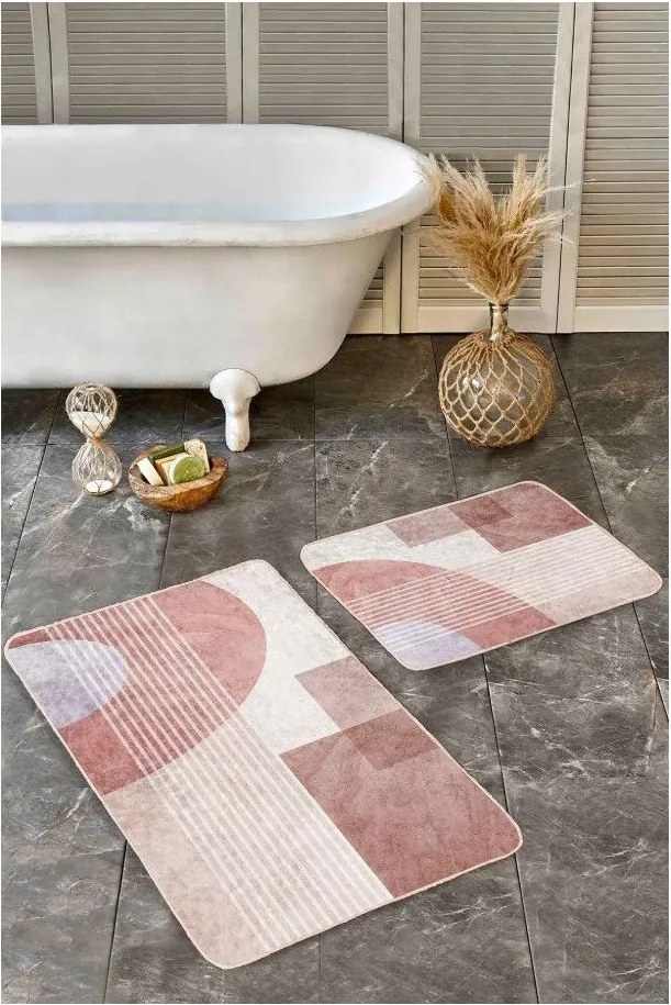 Set di tappetini per il bagno in velluto 2 pz 60x100 cm – Mila Home