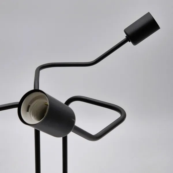 Lampadario a plafone MATYLDA 3xE27/60W/230V nero