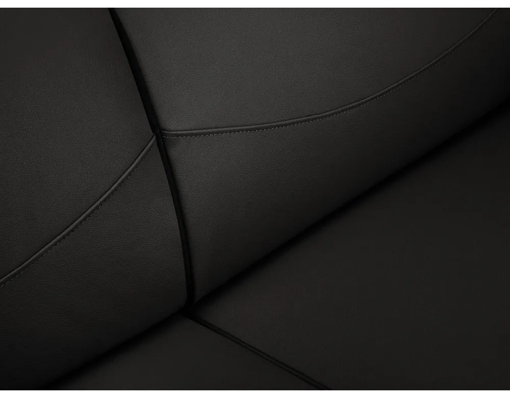 Divano in pelle nera , 235 x 90 cm Neso - Windsor & Co Sofas