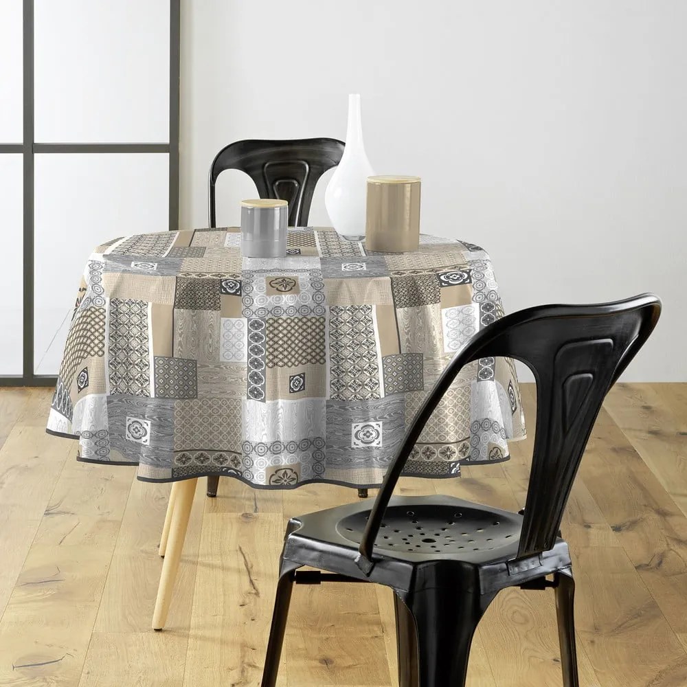 Tovaglia in PVC adatta per pulizia con panno umido ø 160 cm Costa – douceur d'intérieur