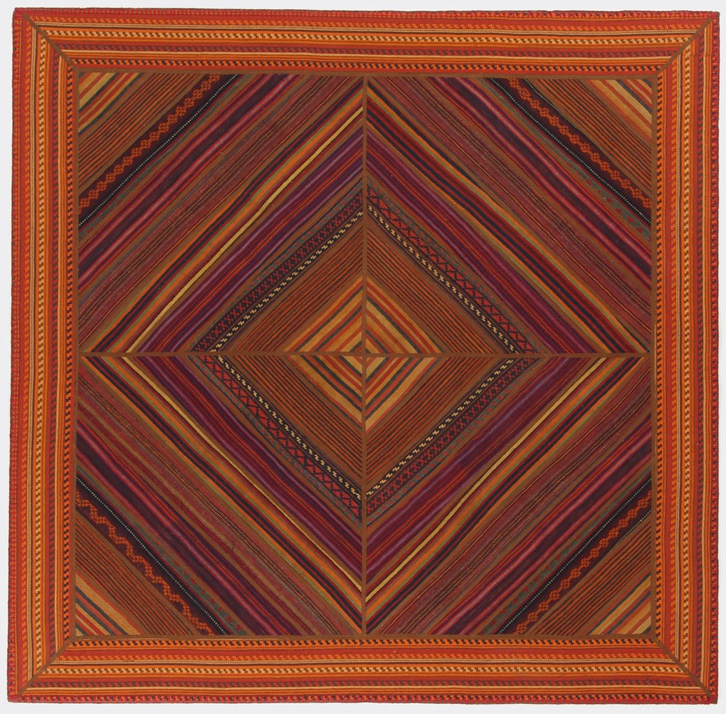 Kilim Tappeto 210 x 210 (Iran) Tessuto A Mano