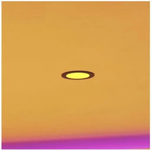 Eglo 901426-LED RGBW Plafoniera da soffitto per bagno FUEVA-Z LED/5W/230V ø12 cm IP44 nero