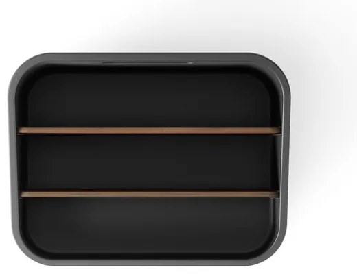 Organizer da bagno nero per cosmetici in plastica riciclata Bellwood - Umbra