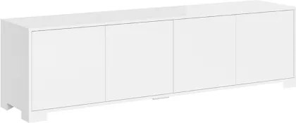 Porta TV in legno con 4 ante 172x40 cm KYLA Bianco Lucido