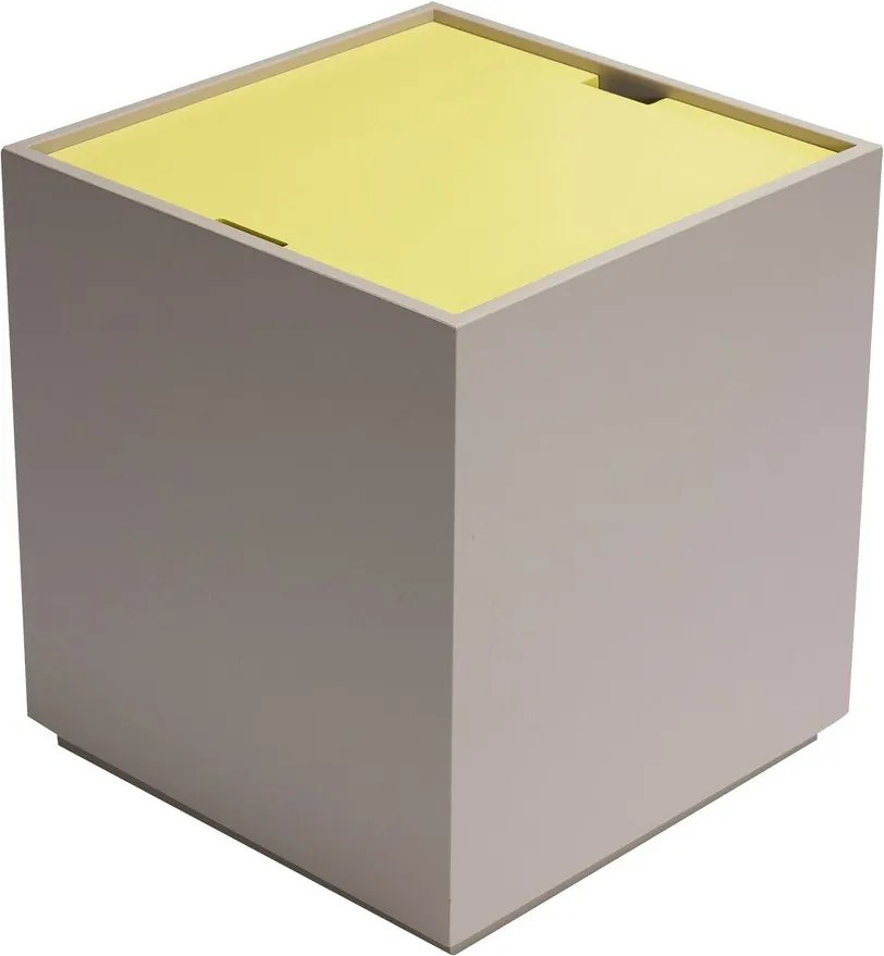 Cassapanca in legno di frassino giallo-grigio 40x45 cm Vault - Hübsch