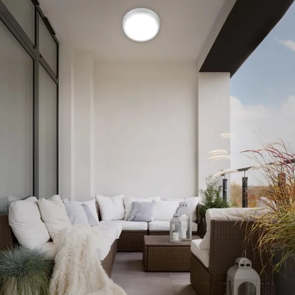 Briloner 3018-014 - Plafoniera LED da bagno HAGEN LED/24W/230V IP44 bianco