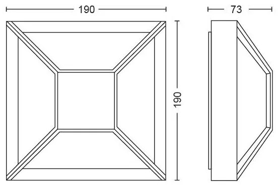 Philips 17393/30/P0 - Applique a LED da esterno DROSERA LED/12W IP44