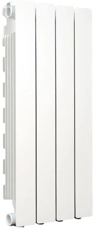 Radiatore acqua calda PRODIGE MODERN in alluminio, 4 elementi, interasse 700 mm, bianco