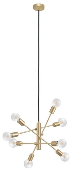 Eglo 99811 - Lampadario su corda GRADOLI 8xE27/40W/230V