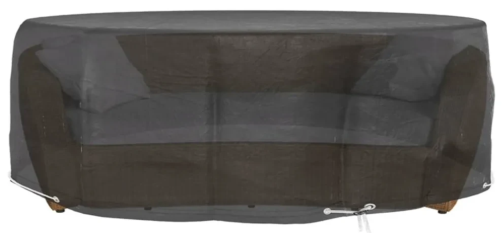 Coperture divani isola 2pz con 10 occhielli Ø236x67 cm rotonde