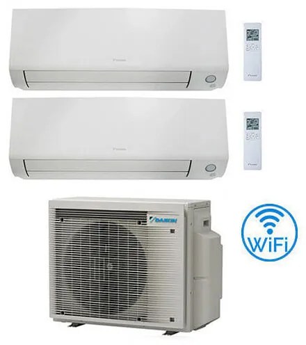 Daikin - Climatizzatore garanzia italia Perfera All Seasons Wifi Dual Split Inverter 12000 + 18000 btu con u.e. 2MXM50A9 Classe a+++/a++ novita' 2024