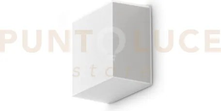 Snow applique led 4000k 6w  660lm ip65 bianco in policarbonato 10x10cm