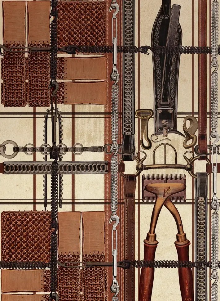Mindthegap Carta da parati Harnessmakers Atelier - Brown