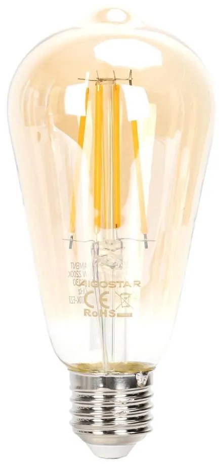 Lampadina LED dimmerabile FILAMENT ST64 E27/6W/230V 2200K - Aigostar