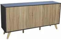 Mobile Elton 150x39,5x75 h cm in Truciolare bilaminato Antracite