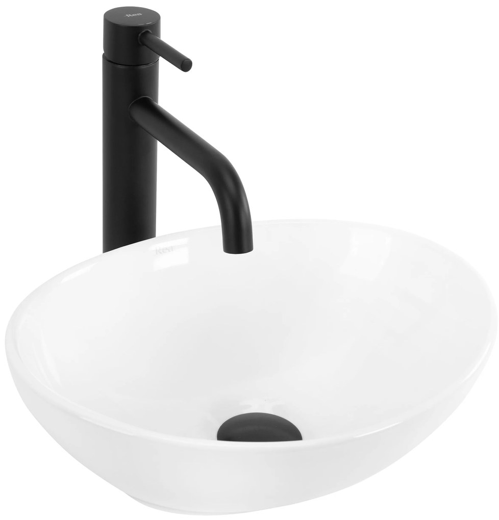 Lavabo da appoggio Rea Sofia Mini White