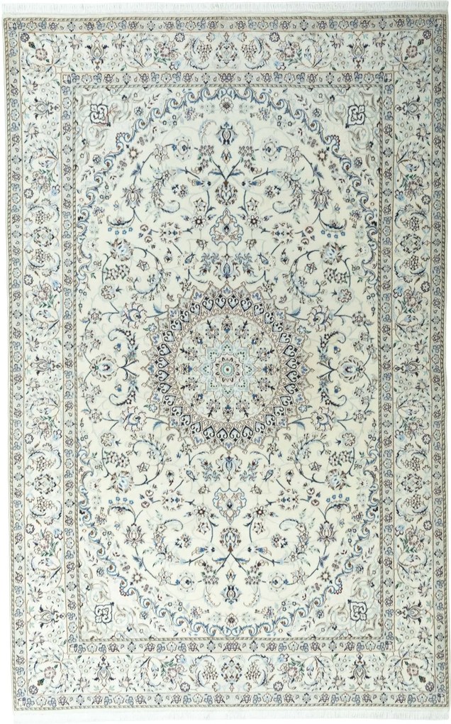 Nain Tappeto persiano 200x320 Beige (Iran) Annodato A Mano