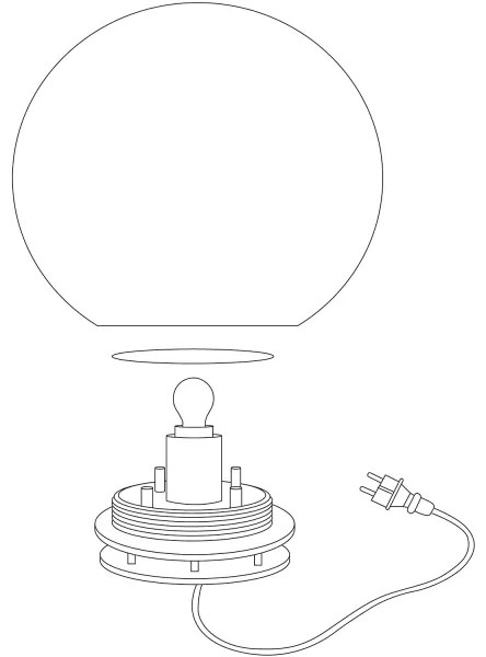 Eglo 98105 - Lampada da esterno LED RGBW MONTEROLO-C LED/9W/230V IP65 Ø 300 mm