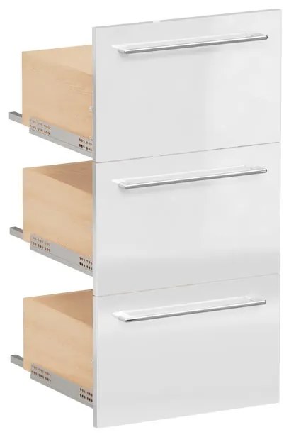 Cassetti per mobile bagno (componibili) L 45 x L 57.7 cm Bianco Lucido Remix SENSEA