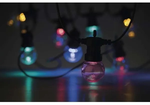 Catena decorativa LED per esterni 50xLED/10m IP44 trasparente