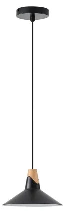 Lampadario a sospensione con filo 1xE27/15W/230V nero