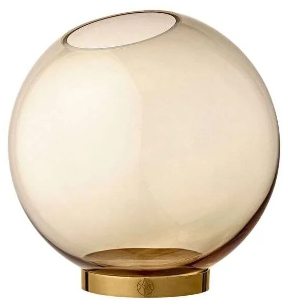 AYTM - Globe Vase w. Stand Ø17 Ambra/Oro AYTM