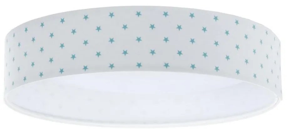 Lampada LED da soffitto GALAXY KIDS 24W 230V bianco/turchese stelle