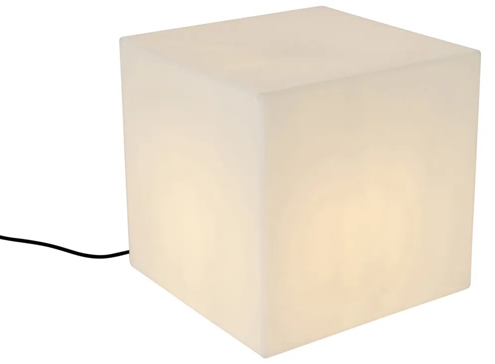 Lampada da esterno moderna bianca 38 cm quadrata IP44 - Nura