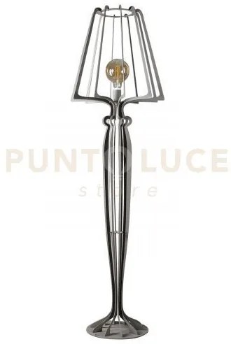 Lampada moderna da terra per soggiorno minerva fango