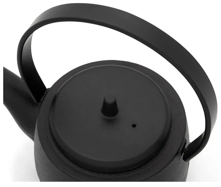 Teiera nera in ghisa con filtro 1,2 l Kobe – Bredemeijer