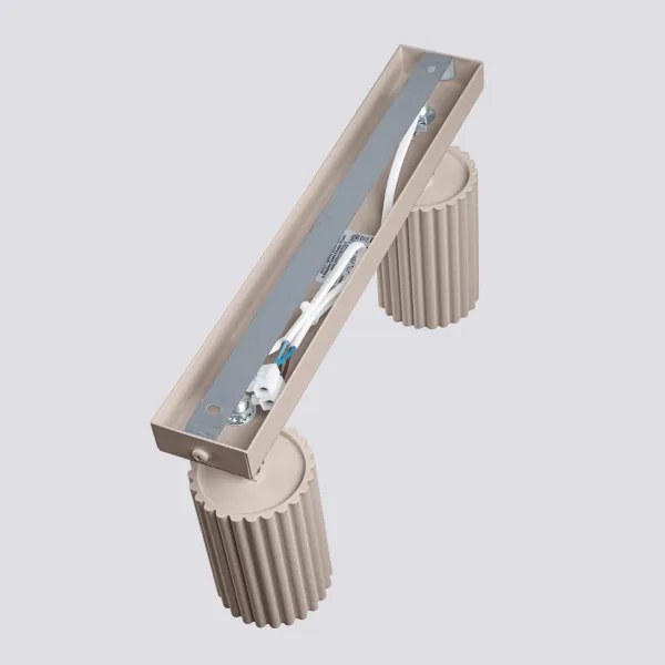 Brilagi - Faretto LED CRESTO 2xGU10/10W/230V taupe