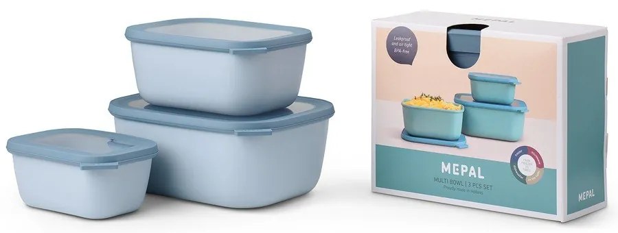 Scatole per alimenti in set da 3 Cirqula - Mepal