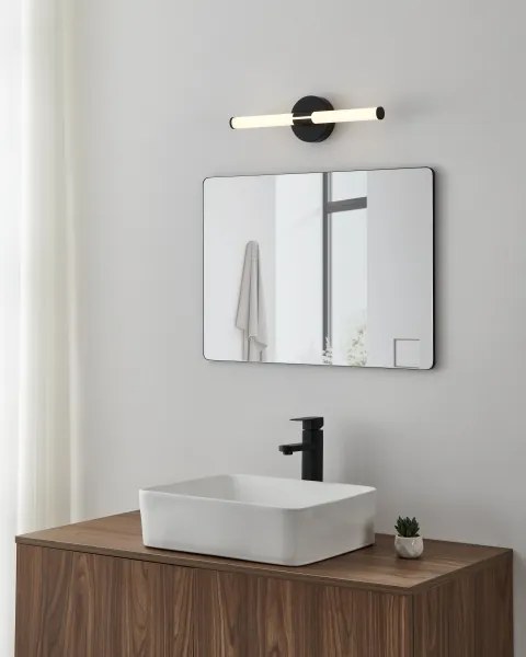 Eglo 901852 - Illuminazione LED per specchio da bagno RAMOLA LED/7,5W/230V 45cm IP44 nero