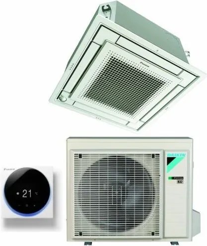 Daikin - Climatizzatore Condizionatore a Cassetta Fully Flat 21000 btu FFA60A9 R-32 Wi-Fi Optional con Griglia Bianca Inclusa Classe a+/a+ - Garanzia