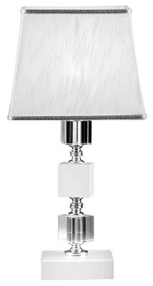 Lampada da tavolo LIVIA in cristallo Bianco 20x43 cm