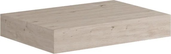 Top per lavabo Brera L 80 x H 9.8 x P 46 cm rovere chiaro mdf
