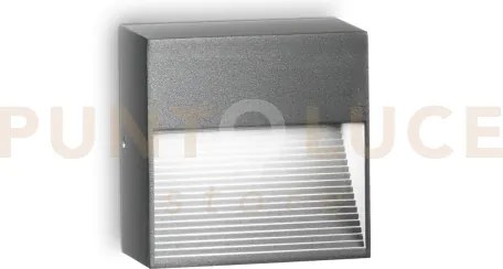 Down applique a parete ip44 antracite 1 luce attacco g9