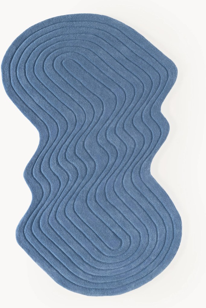 Tappeto in lana fatto a mano dalla forma particolare Aliza