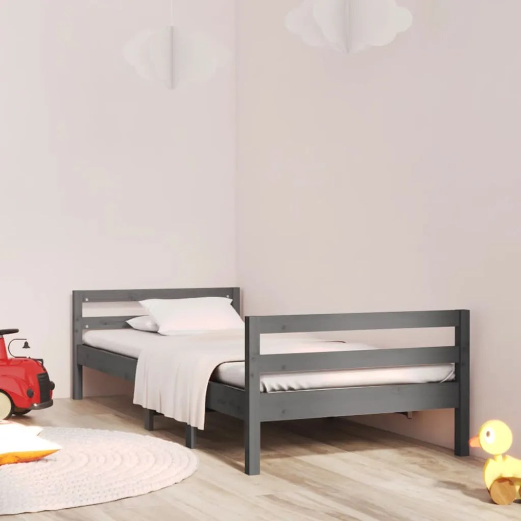 Giroletto grigio 75x190 cm in legno massello di pino