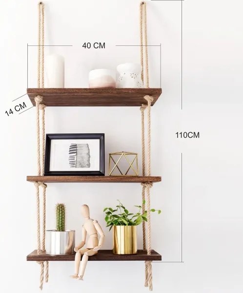 Mensola da parete 110x40 cm abete