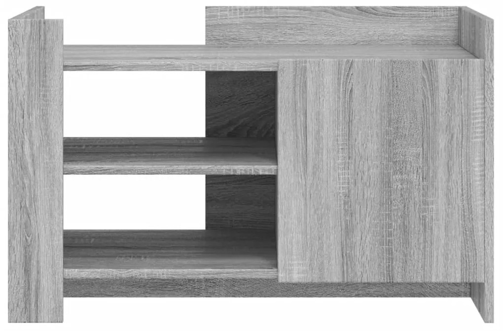 Tavolino salotto grigio sonoma 80x50x50 cm legno multistrato