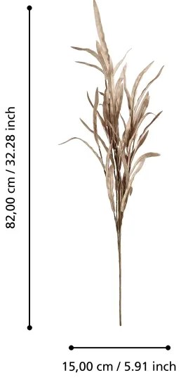 Eglo 428233 - Fiore artificiale KUNMING 82 cm marrone