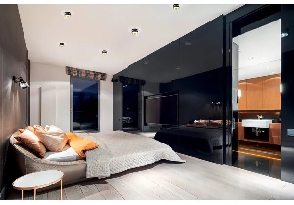 Kanlux 29234 - Lampada da incasso GOVIK GU10/10W nero/oro