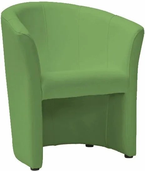 Poltrona TM-1 in ecopelle verde – 67x60x76 cm