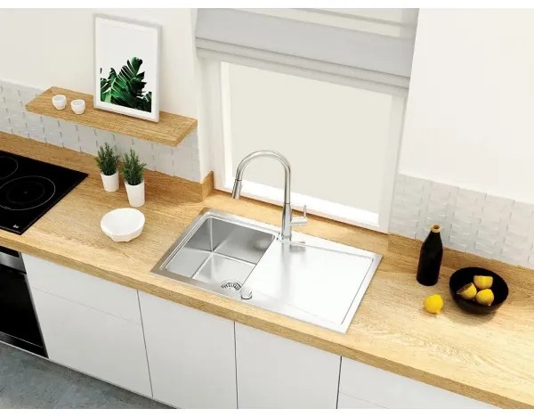 Deante BDH_072M - Rubinetto lavello con doccetta estraibile LUKRECJA cromo lucido