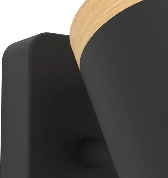 Eglo 300001 - Faretto da parete per bagno CONSUMA 1xGU10/3W/230V IP44 nero/beige